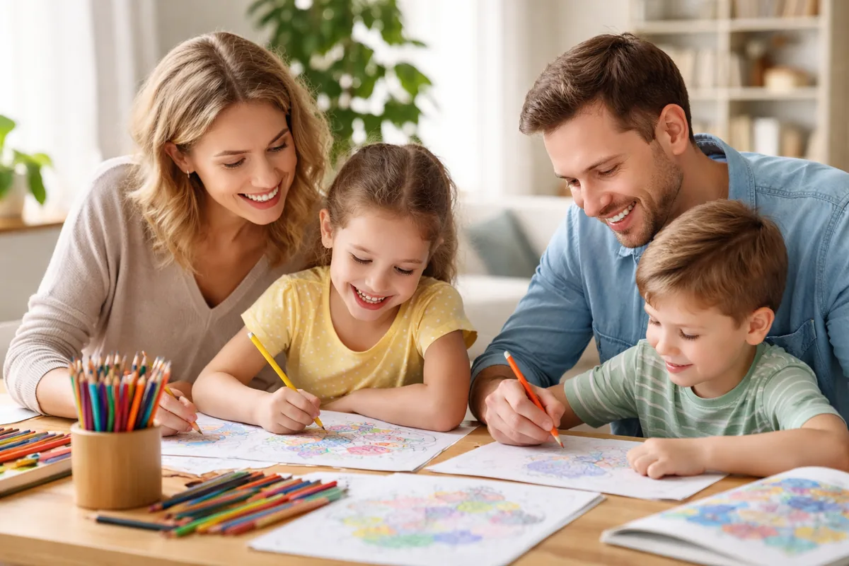 L'art du coloriage pour renforcer les liens familiaux