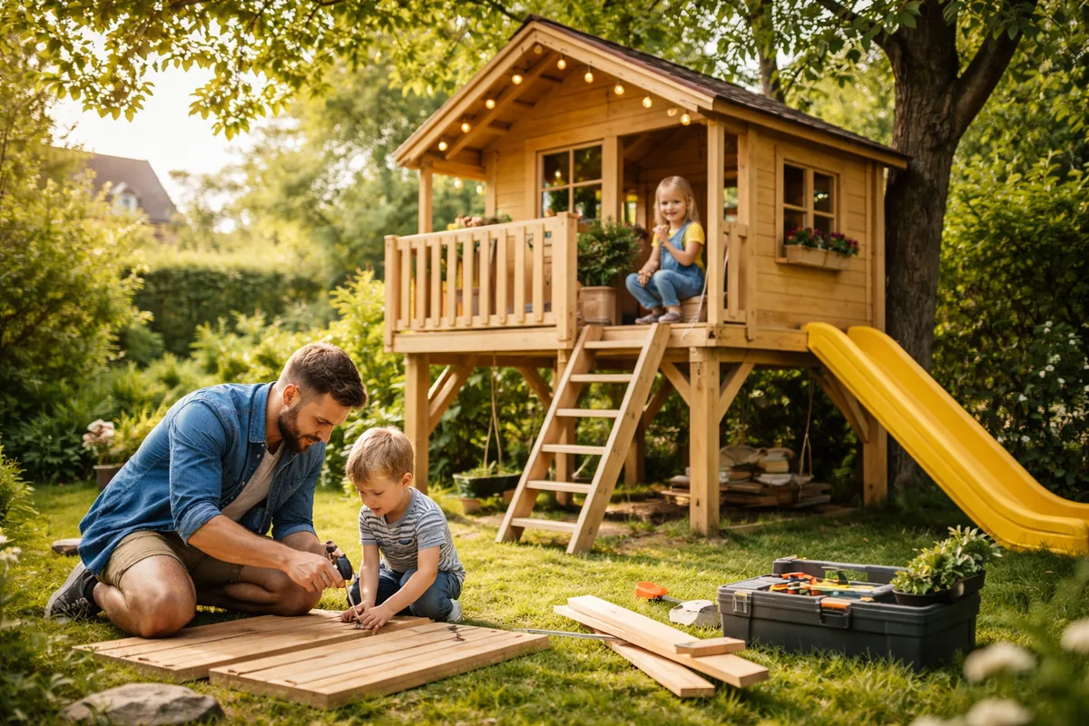 Comment construire une cabane en bois pour enfants dans le jardin