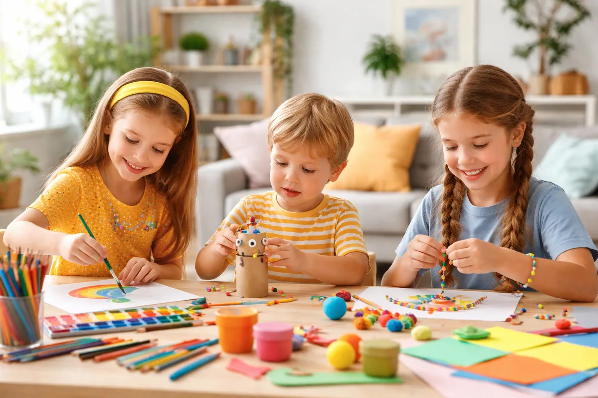 Idées d’activités créatives pour enfants en intérieur